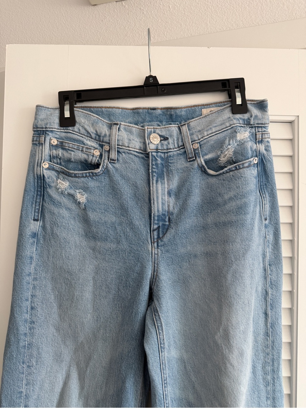 AYR The Secret Sauce Jeans Heirloom Light Blue Wash 29S Relaxed Straight Denim - Picture 8 of 14